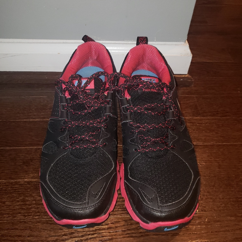 Pink and Black Nike Sneakers Size 10